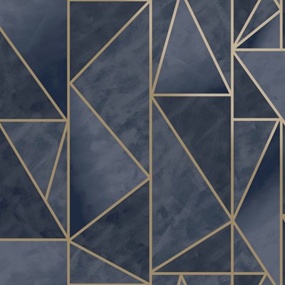 Intrade Tapet Charon Navy/Gold