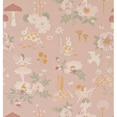Majvillan Tapet Old Garden Dusty Rose