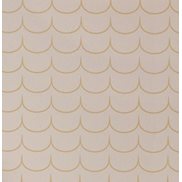 Majvillan Tapet Drop Curtain Greige Golden brown
