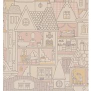 Majvillan Tapet Dollhouse Wool White