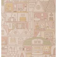 Majvillan Tapet Dollhouse Sunny pink