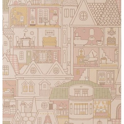 Majvillan Tapet Dollhouse Sunny pink