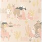 Majvillan Tapet Lama Village Light Sunny pink