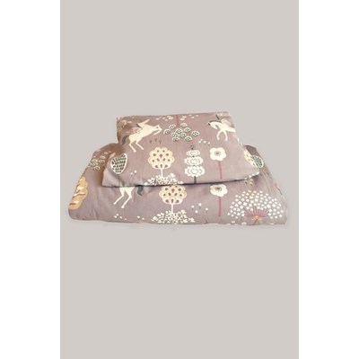 Majvillan Påslakanset Vagn/vagga True Unicorn Plum