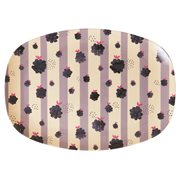 Rice Tallrik Oval Blackberry Beauty