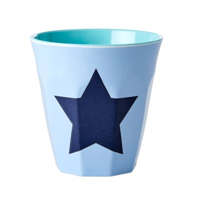 Rice Mugg Star Soft blue Medium