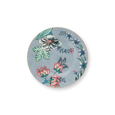 PiP Studio Tallrik Flower Festival Light blue 12 cm