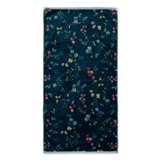 PiP Studio Handduk Les Fleurs Dark Blue 70x140 cm