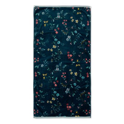 PiP Studio Handduk Les Fleurs Dark Blue 70x140 cm