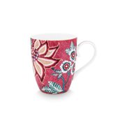 PiP Studio Mugg Flower Festival Dark pink Large