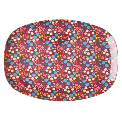 Rice Tallrik Oval Poppies