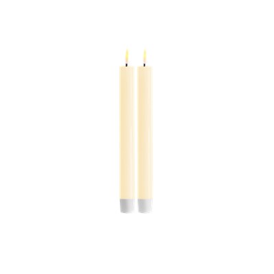 Ledljus Cream 24 cm 2 st