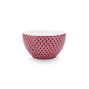 PiP Studio Skål Flower Festival Scallop Dark Pink 9,5 cm