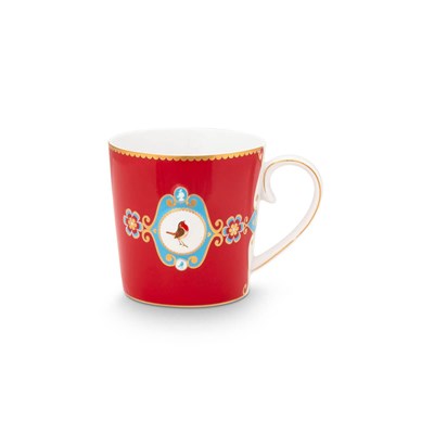 PiP Studio Mugg Love Birds Medallion Red Large
