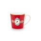 PiP Studio Mugg Love Birds Medallion Red Large