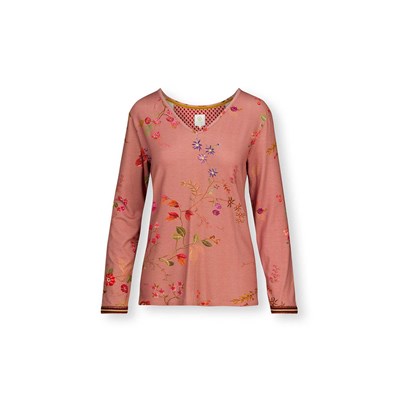 PiP Studio Pyjamastop Kawai Flower Dark Pink