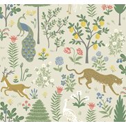 Rifle paper co Tapet Menagerie Beige