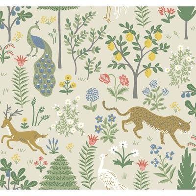 Rifle paper co Tapet Menagerie Beige