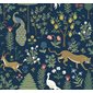 Rifle paper co Tapet Menagerie Blue/Brown