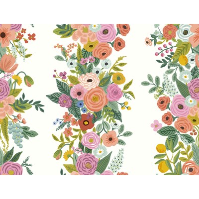 Rifle paper co Tapet Garden Party Trellis White/Dark pink