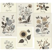Rifle paper co Tapet Botanical Prints Beige/Black