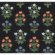 Rifle paper co Tapet Mughal Rose Black/Pink