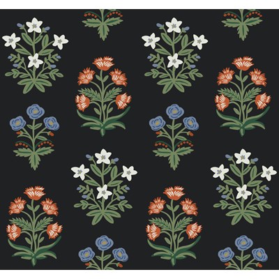 Rifle paper co Tapet Mughal Rose Black/Pink