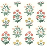 Rifle paper co Tapet Mughal RoseWhite/Pink