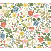 Rifle paper co Tapet Strawberry Fields White/Red