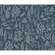 Rifle paper co Tapet Menagerie Tolie Dark blue