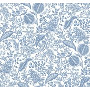 Rifle paper co Tapet Pomegranate White/Blue