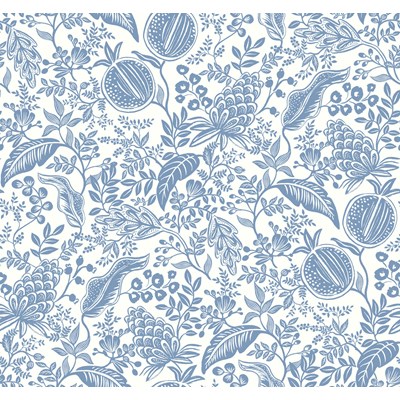 Rifle paper co Tapet Pomegranate White/Blue