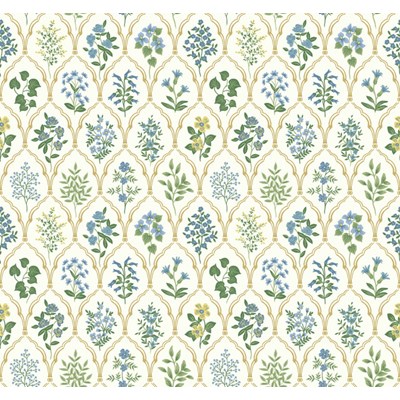 Rifle paper co Tapet Hawthorne Blue/Green