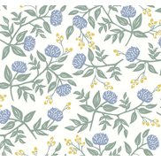 Rifle paper co Tapet Peonies Periwinkle/Sage