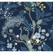 Rifle paper co Tapet Peacock Navy