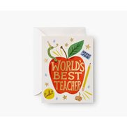 Rifle paper co Kort World`s Best Teacher