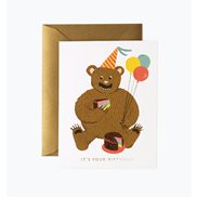 Rifle paper co Kort Birthday Bear