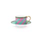 PiP Studio Kopp med fat Pip Chique Pink/Green