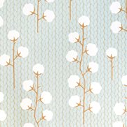 Majvillan Tapet Sweet Cotton Turkos/Grå/Brun
