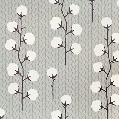 Majvillan Tapet Sweet Cotton Grå/Svart