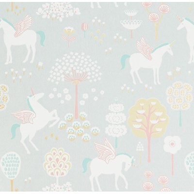 Majvillan Tapet True Unicorns Grå