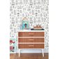 Majvillan Tapet Small Town Soft Black