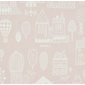Majvillan Tapet Small Town Dusty Pink