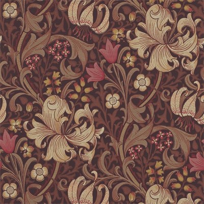 William Morris & Co Tapet Golden Lily Fig/Burnt Orange