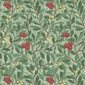 William Morris & Co Tapet Arbutus Dark Green/Red