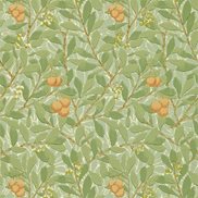 William Morris & Co Tapet Arbutus Green/Terracotta
