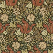 William Morris & Co Tapet Compton Brown/Orange