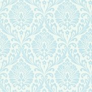 Sanderson Tapet Ashby Damask China blue/Ivory