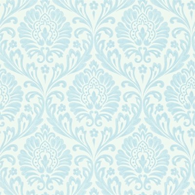 Sanderson Tapet Ashby Damask China blue/Ivory