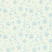 Sanderson Tapet Sabine Ivory/China blue